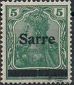 Germania, overprint 'Sarre'