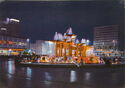 Night view of fountains at Alexanderplatz, Berlin