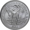 5 Dollars (Columbus with flag and sword)