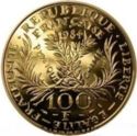 100 Francs (50th Anniversary - Death of Marie Curie - Gold)