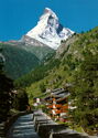 Zermatt 1616 m, Valais, Matterhorn 4478 m, Mt. Cervin
