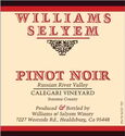 Williams Selyem Pinot Noir Calegari Vineyard