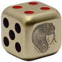 1 Dollar (Year Of The Snake Dice - Gilded)