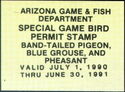Special Game Bird Permit Stamp