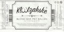 Klootzakske - Blond bier met ballen