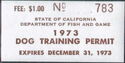 Dog Training Permit