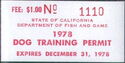 Dog Training Permit