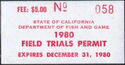 Field Trials Permit