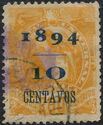 Coat of Arms - overprinted 10c on 200c