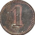 1 Pfennig (Porzellanfabrik M.)