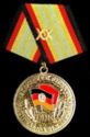 Medal for Long Service in the National People's Army 20 Year