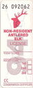 Non-Resident Antlered Elk License
