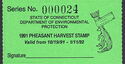 Pheasant Harvest Stamp