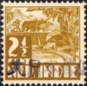 Buffalo Plough Overprinted for Riau