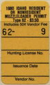 Resident or Nonresident Muzzleloader Permit Type 62
