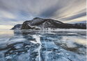 Baikal lake in winter