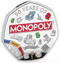 50 Pence (Monopoly 90 Years - Silver)