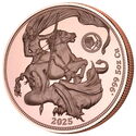 5 Cedis (Tribute to Bullion Classics - St. George and Dragon)