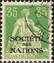 Helvetia with Sword (SDN overprint)