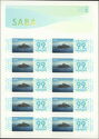 Saba Personalized stamps MS