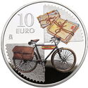 10 Euro (175th anniversary of the first Spanish postage stamp)