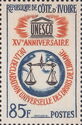 Scales of Justice in Globe, UNESCO Emblem