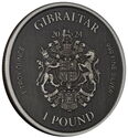 1 Pound (Lady Justice - Six Stars Antiqued)