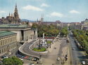 Vienna. Ringstrasse with Parliament and Townhall