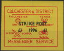 Overprinted "Strike Post/1996" with value