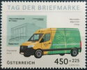 Stamp Day 2025 : Stamp of 2012 and Mercedes eSprinter
