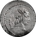 1 Denarius (L. Julius Bursio - Cupid Control mark)
