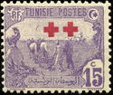 Farmer overprinted Red Cross - double surch
