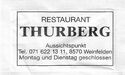 Thurberg Restaurant Weinfelden / Merkur Kaffee