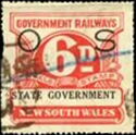 Overprinted "O S State Government"