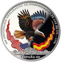 10 Euro (250th anniv. of the Declaration of Independence of USA - Bald eagle)
