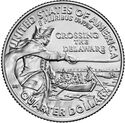 25 Cents / Quarter (George Washington - Crossing the Delaware River)