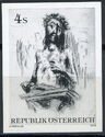 "Merciful Christ", dry-point etching by Hans Fronius