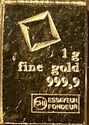 1 G Fine Gold 999,9
