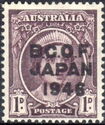 Queen Elizabeth, overprinted B.C.O.F. JAPAN 1946