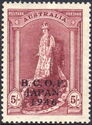 Queen Elizabeth, overprinted B.C.O.F. JAPAN 1946