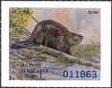 切手:-North-American-beaver-(Castor-canadensis)-(イリノイ-(IL):-収入印紙)