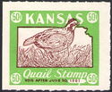 Bobwhite quail (Colinus virginianus) and map of Kansas