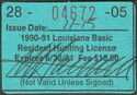 Louisiana Basic Resident Hunting License