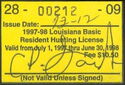 Louisiana Basic Resident Hunting License