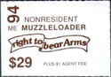 Banner inscribed "right to bear Arms"