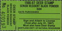 Deer Stamp - Senior Resident Black Powder