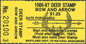 Deer Stamp - Bow and Arrow