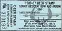 Deer Stamp - Senior Resident Bow and Arrow