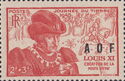 King Louis XI - Type of France overprinted