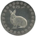 0.25 Ruble (Artic hare)
